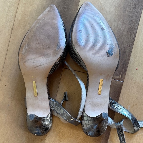 Louise et Cie Metallic Snakeskin Heels - Picture 3 of 5